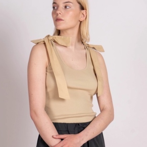 Ulla Johnson Tops - NWT Ulla Johnson Bailey Bow Tie Tank Top